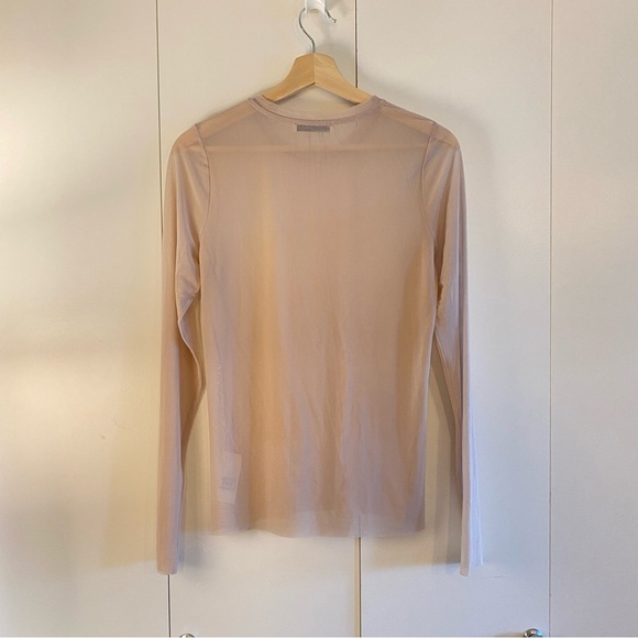🍂fall drop🍂Wilfred Mesh Kristen top beige/ pink - Picture 2 of 8